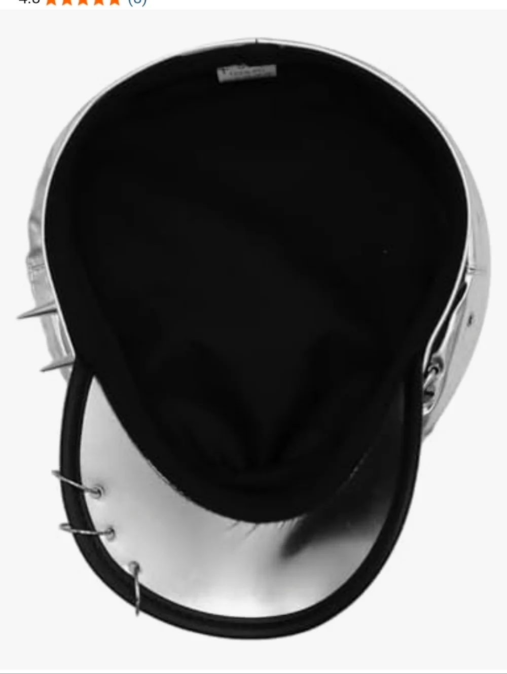VIPER Metallic Spike Buckle Leatherette Beret Hat Cap NWOT